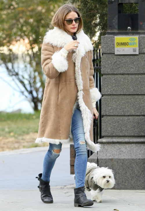 Olivia Palermo Rocks a Rugged Look in Report Boots Shoes Post