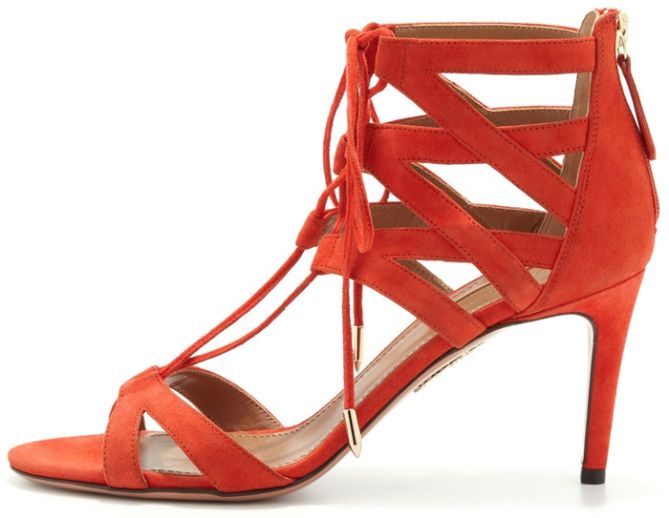 aquzzura beverly hills strappy sandals lace up 4