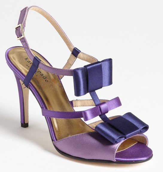 kate spade ivy sandals lavender ultraviolet satin