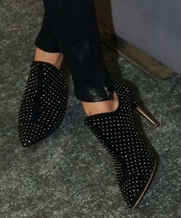 lea michele studded boots x factor 4