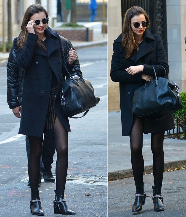 miranda kerr saint laurent rock chain boots 3