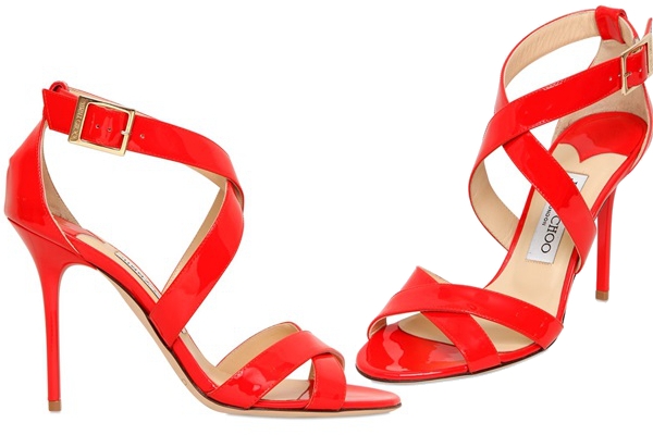 Jimmy-Choo-Red-Criss-Cross-Sandals