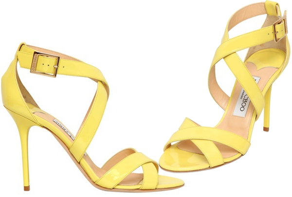 Jimmy-Choo-Yellow-Sandals