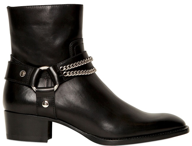 saint laurent rock chain boots