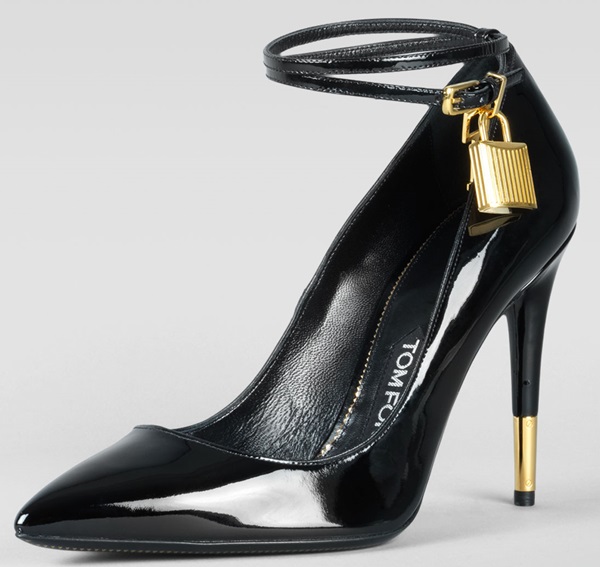 Tom Ford Padlock Ankle Strap Pumps