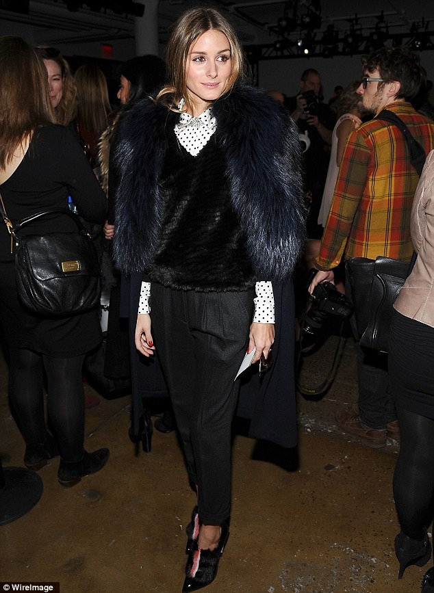 olivia palermo peter som new york fashion week february 2014 2