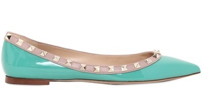 Valentino-Rockstud-Patent-Ballet-Flats