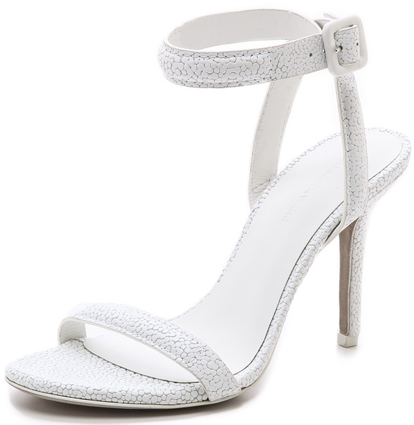 alexander wang antonia sandals textured white peroxide