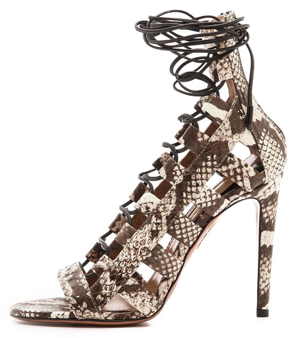 aquazzura amazon lace up sandals 2