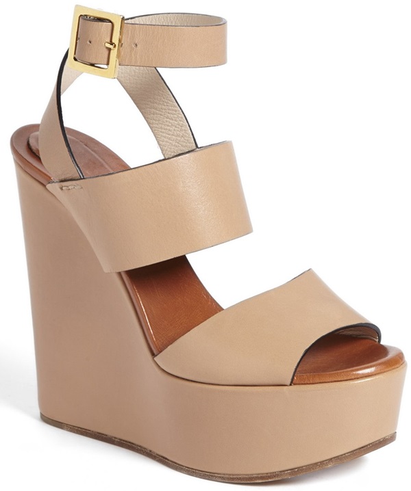 chloe central wedge sandals