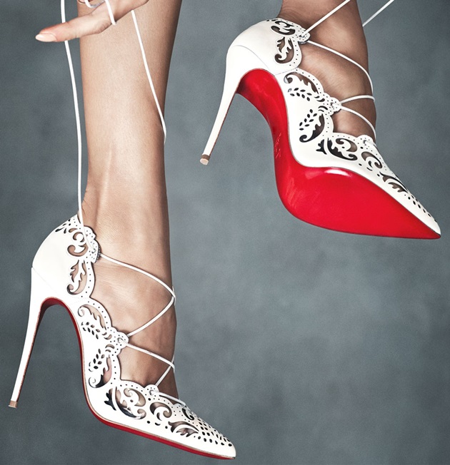 christian louboutin impera pumps white