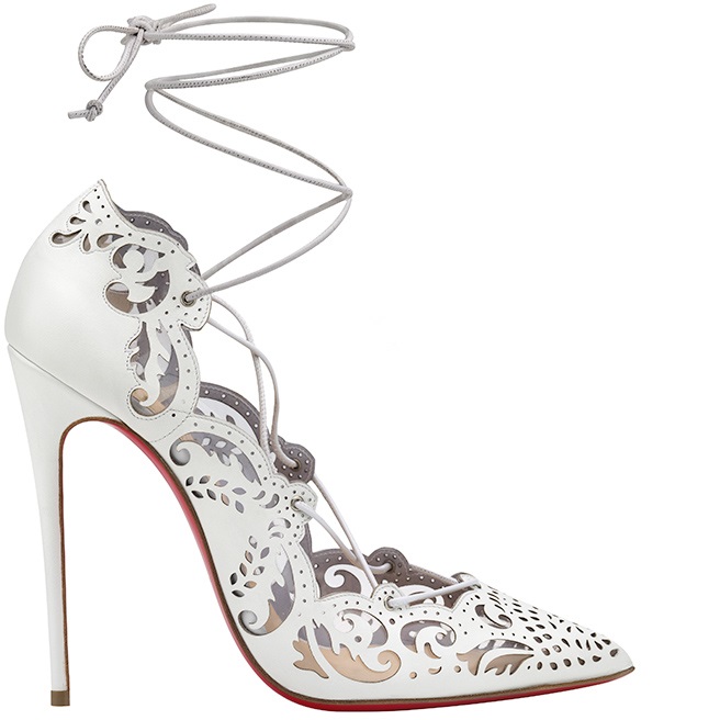 christian louboutin impera pumps white