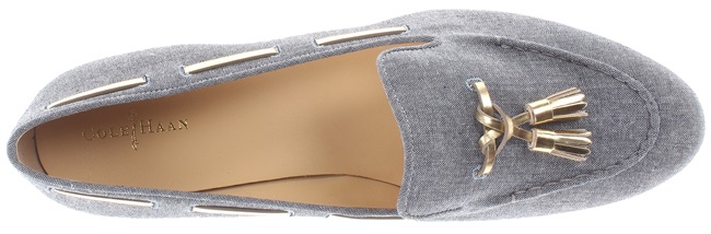 cole haan sabrina laced chambray loafer