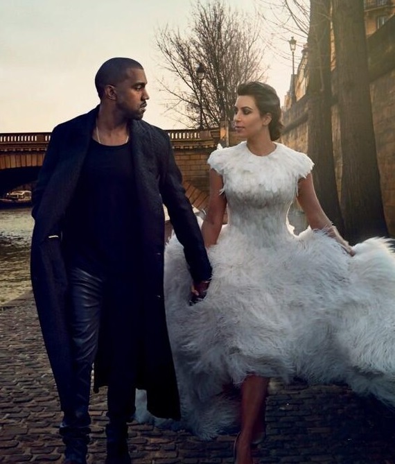 Kim kardashian clearance vogue wedding dress