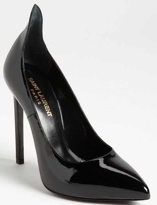 saint laurent thorn pumps black