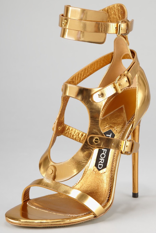 tom ford triple buckle cuff sandals