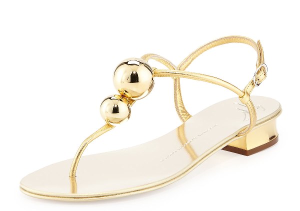 Giuseppe-Zanotti-Metallic-Bubbles-thong-sandal