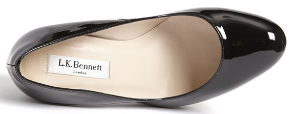 L.K. Bennett Sledge Pumps in black patent 3