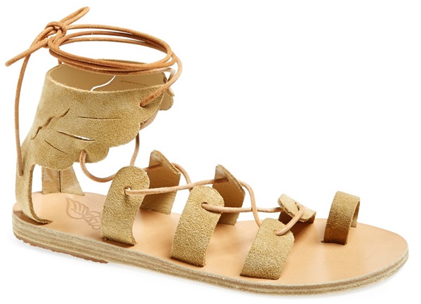 ancient greek sandals fteroti lace up