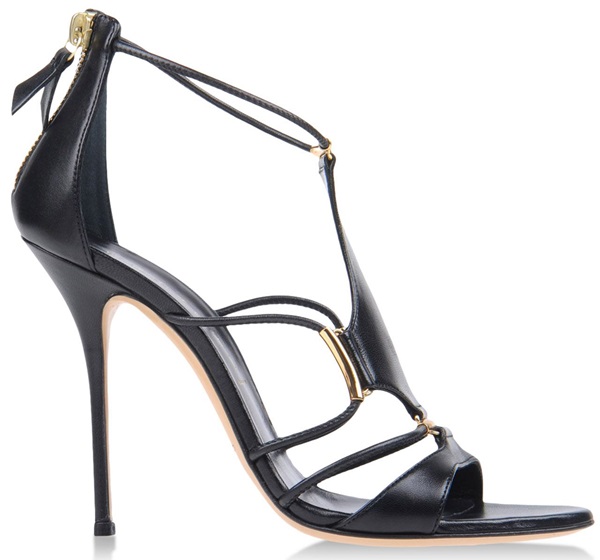 casadei peplum strappy sandals