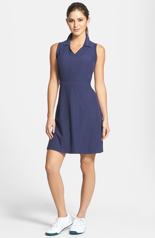 lija polo eyelet dress