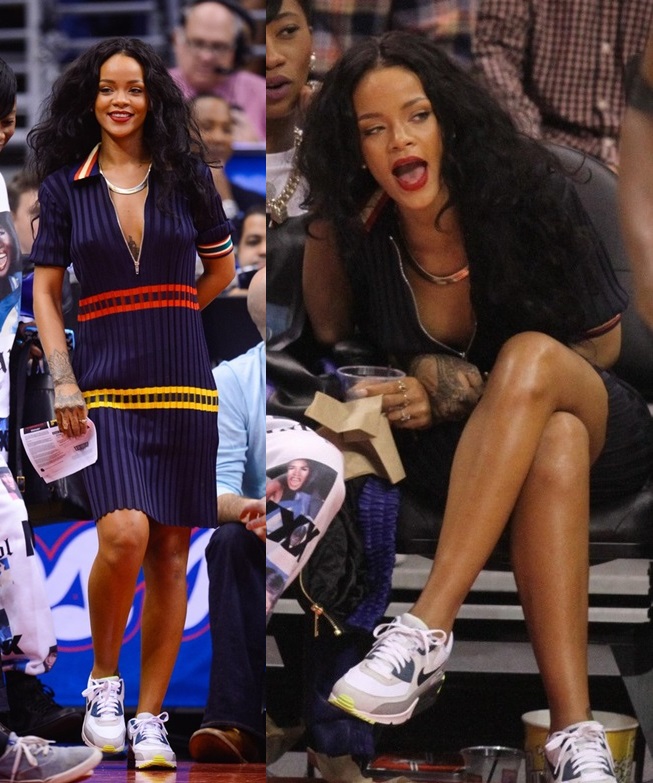 Celebrities At The Los Angeles Clippers Game