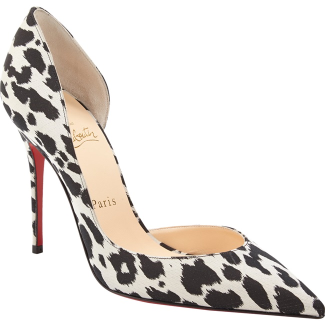 Christian Louboutin Iriza d'Orsay Snow Leopard