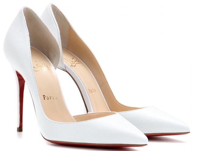 christian louboutin iriza pumps white