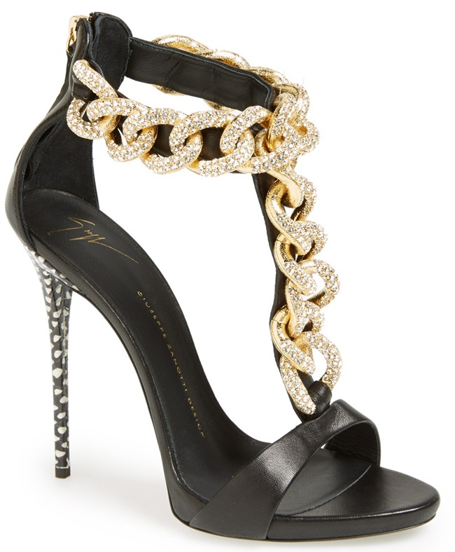 giuseppe zanotti chain sandals