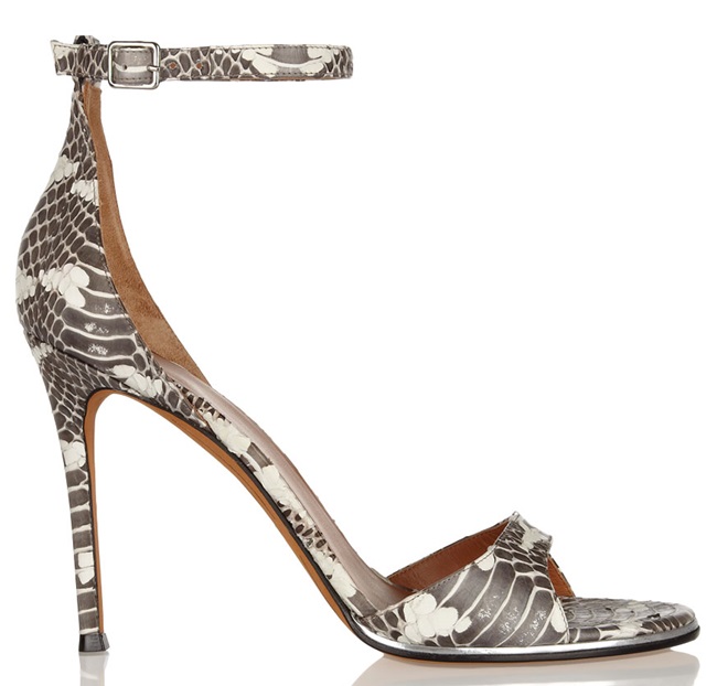 givenchy snake ankle strap sandals