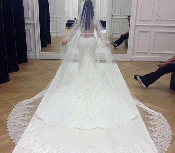kim kardashian wedding gown givenchy
