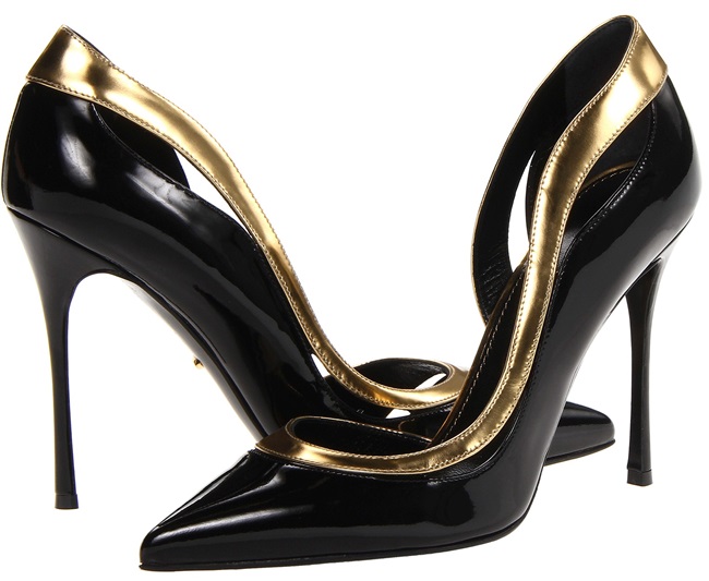 sergio rossicutout half dorsay pumps 2