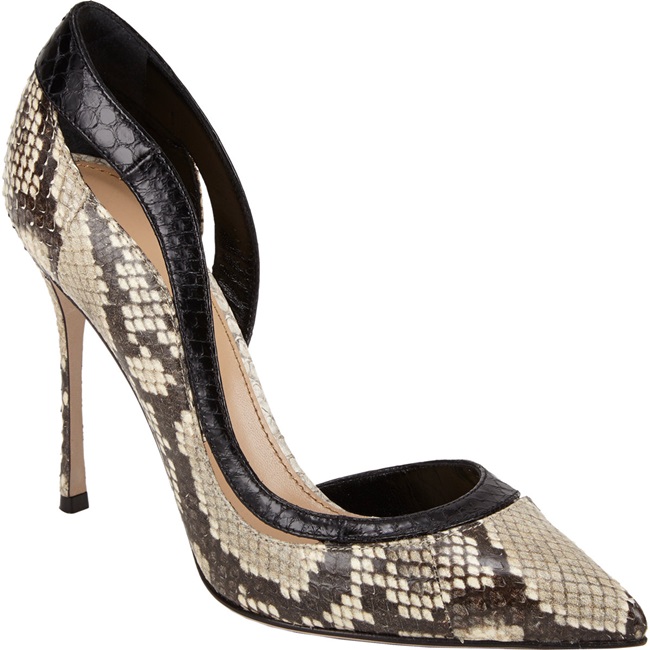 sergio rossicutout half dorsay pumps