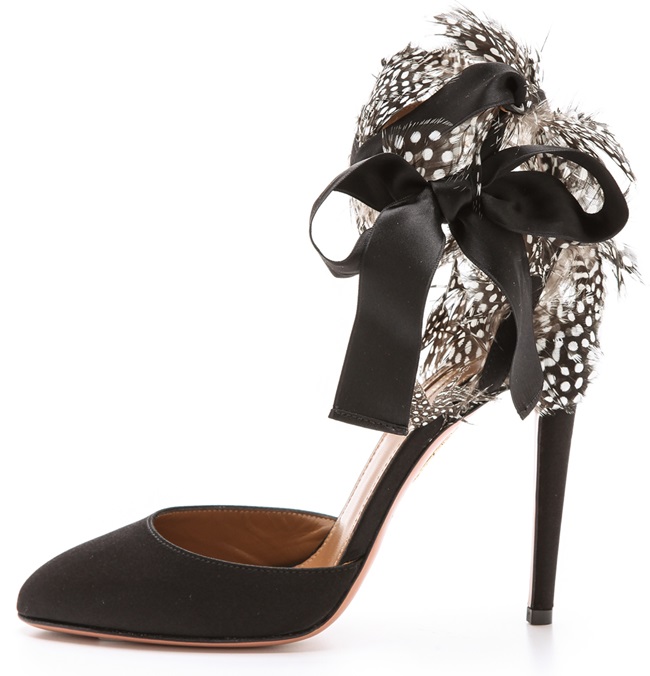 aquazzura madison feather pumps 3