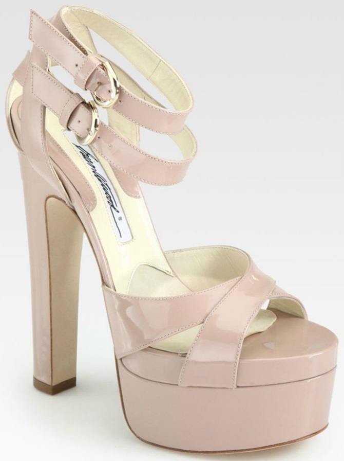 brian atwood double ankle strap platform sandals