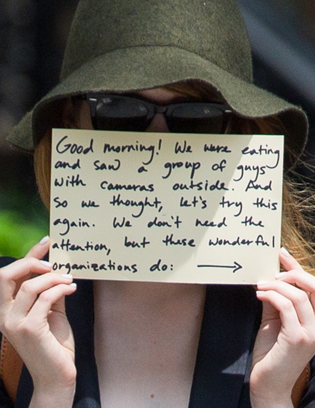 Emma Stone & Andrew Garfield Share A Message