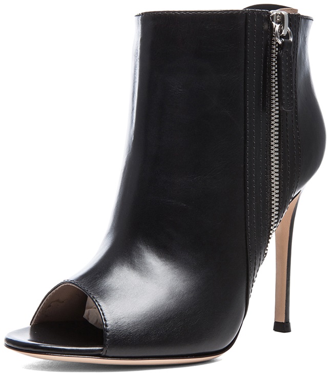 gianvito rossi peep toe booties 2