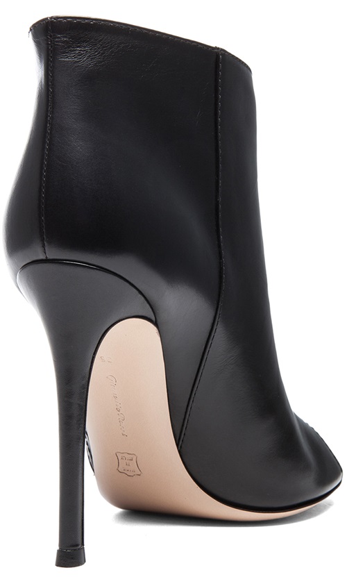 gianvito rossi peep toe booties 3