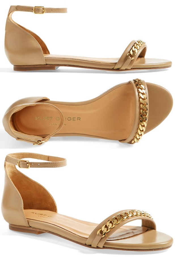 kurt geiger peony leather sandals 3-vert