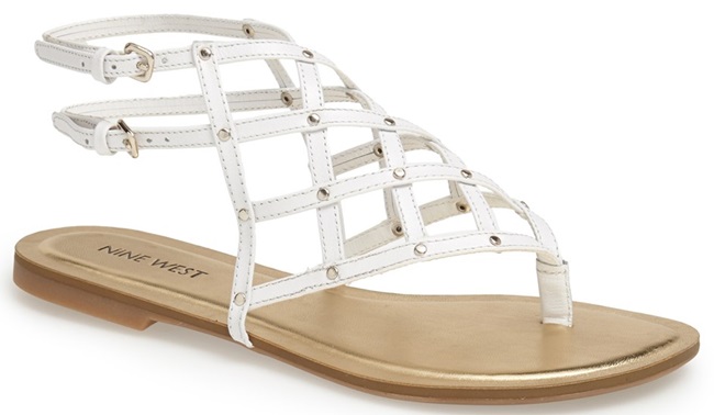 nine west plaid perfect sandals