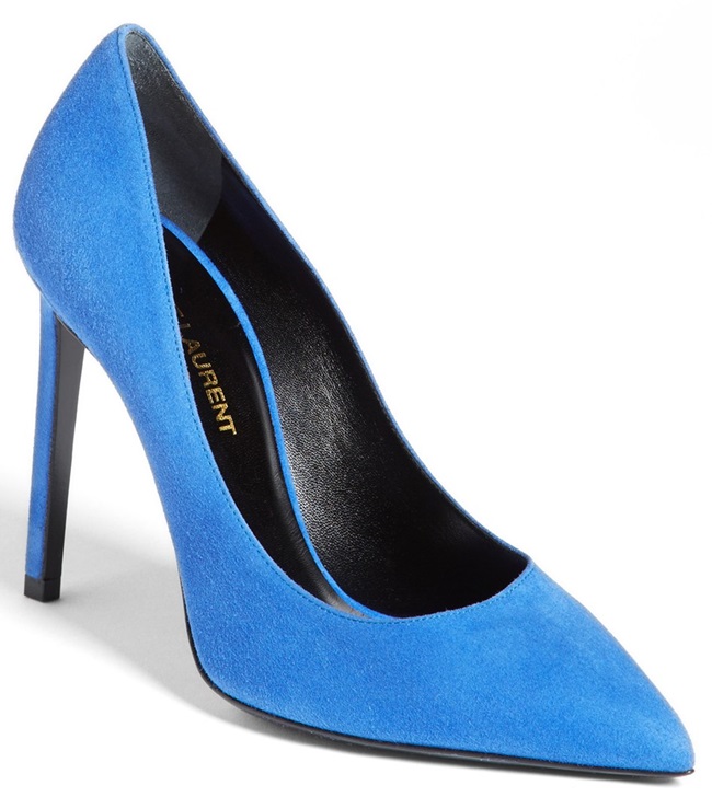 saint laurent paris pointy toe pumps