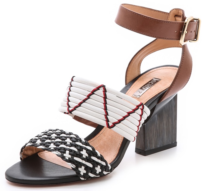 schutz fidji woven band sandals