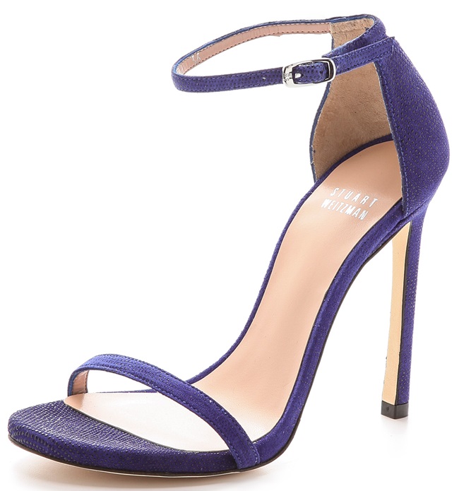 stuart weitzman nudist sandals blue