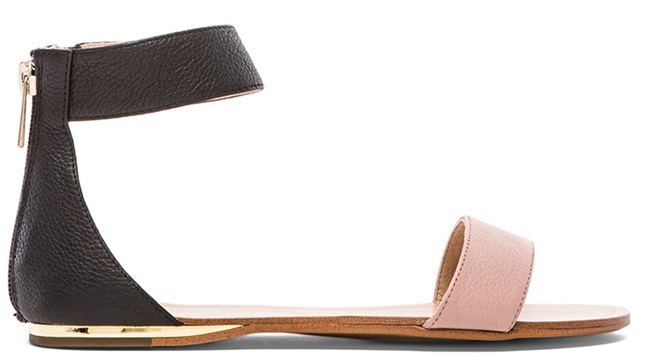 yosi samra cambelle two tone flat sandals