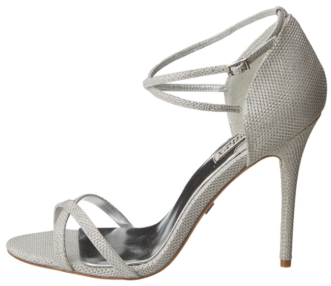 badgley mischka metallic sandals 2