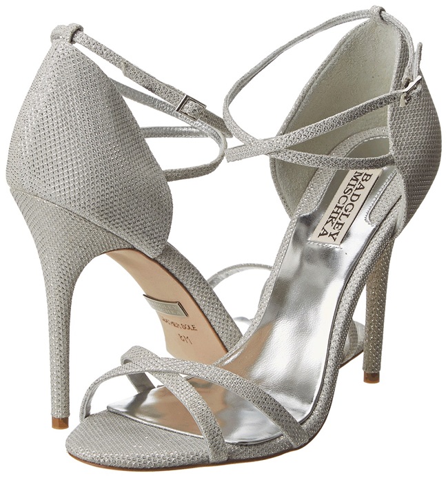 badgley mischka metallic sandals