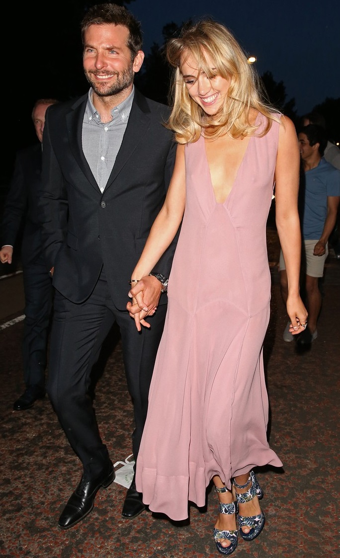 Bradley Cooper & Suki Waterhouse leaving Serpentine Gallery Summer Party