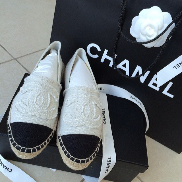 chanel espadrille sneakers