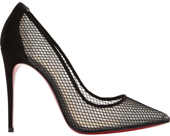 christian louboutin follies resille black mesh suede 2