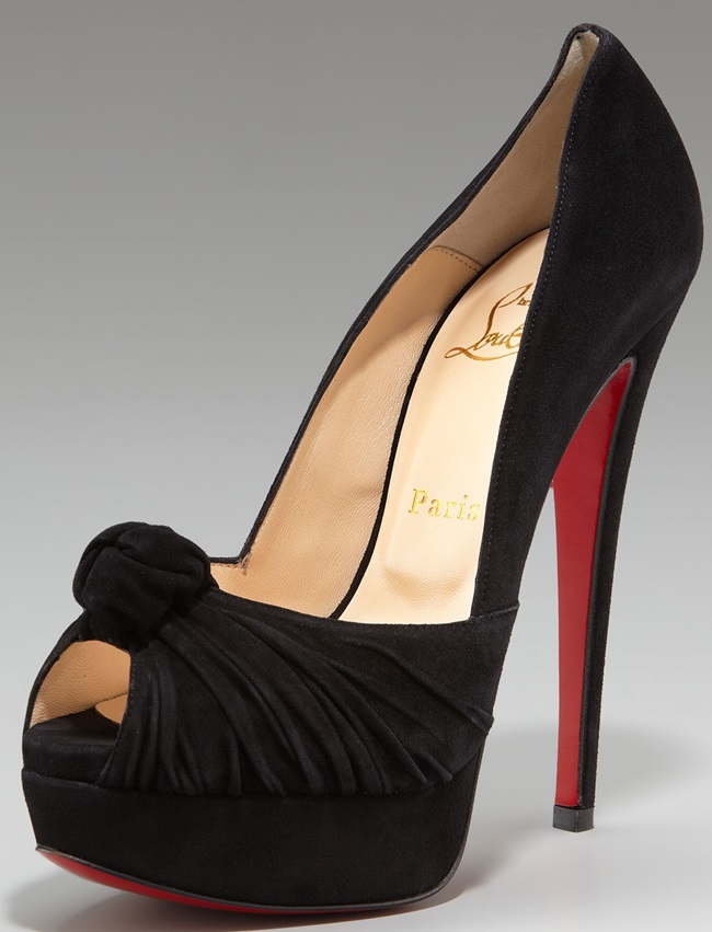 christian louboutin jenny knotted platform pumps